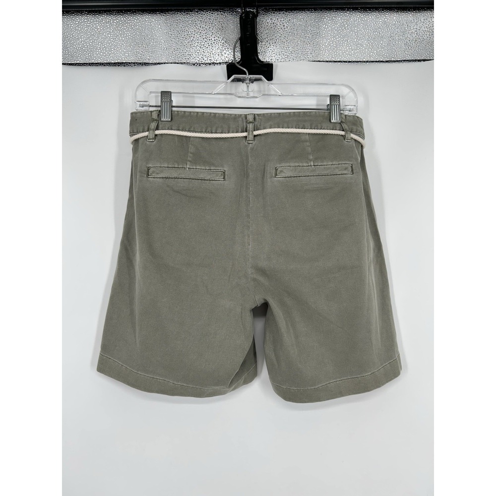 J Jill Jjill Rope Belt Belted Chino Shorts Mid‎ Rise 7" 7 Inch Inseam Size 8 - Picture 2 of 7